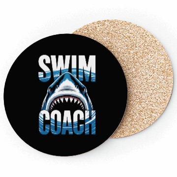 Discover Swim Coach Shark Coasters
