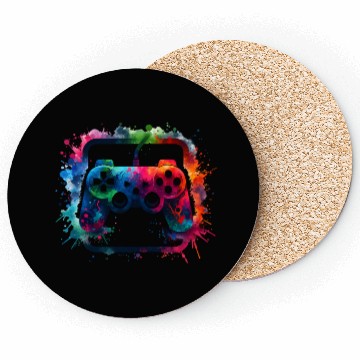 Discover Spray Paint Gamer Controller Coasters