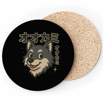 Discover Happy Wolf Japanese Coasters