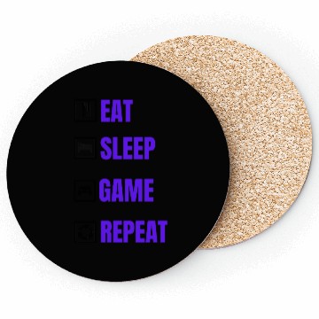 Discover Eat Sleep Basketball Repeat Coasters