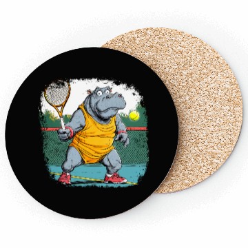 Discover Hippo tennis Coasters