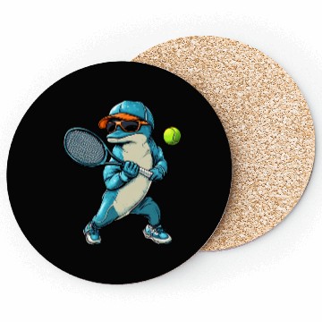 Discover Dolphins Tennis Coasters