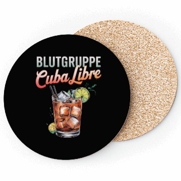 Discover Blutgruppe Cuba Libre Cocktail Bartender Coasters