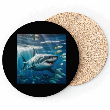Discover A shark Coasters
