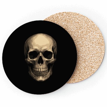Discover Realistic Skull – Dark Grunge Art Coasters