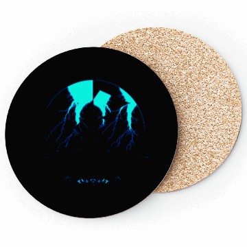 Discover Royal Blue Lightning shadow Coasters