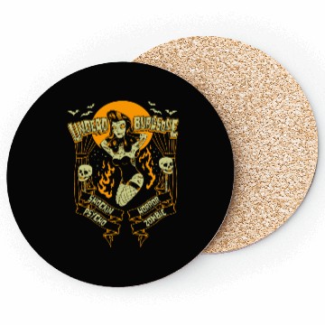 Discover Undead Burlesque Zombie Pin-Up Coasters