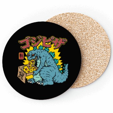 Discover Kaiju Pizza Cravings Coasters