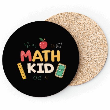 Discover Math Kid - Cute Back to School Design for Kids Coasters