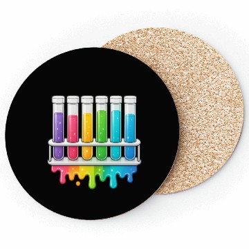 Discover Chemistry Test Tube Design Coasters