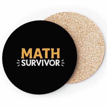 Discover Math Survivor – Funny Academic Achievement Coasters