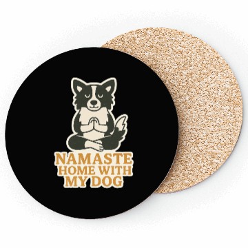 Discover Peaceful Dog Meditation Design Coasters