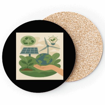 Discover Eco-Friendly Earth Conservation Design Coasters