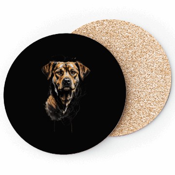 Discover Realistic German Shepherd Portrait Coasters