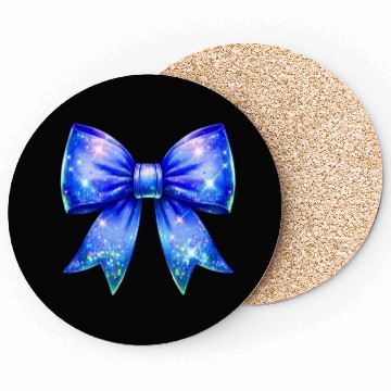 Discover Galaxy Sparkle Bow Coasters