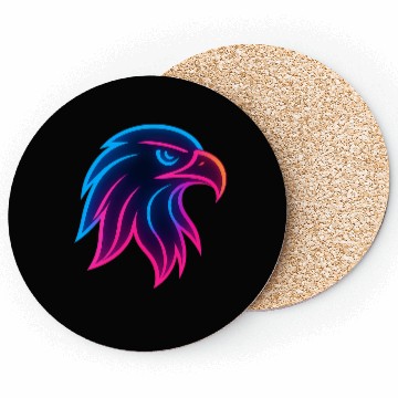 Discover "Neon Eagle – Bold & Fierce" Coasters