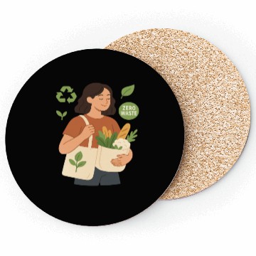 Discover Eco-Friendly Zero Waste Grocery Design Coasters