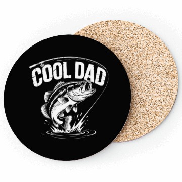 Discover Cool Dad Bass Fishing Coasters