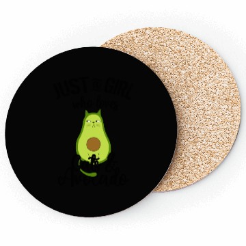 Discover Avocado Cat with Attitude Coasters