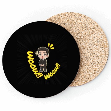 Discover Surprised Business Man Illustration Coasters