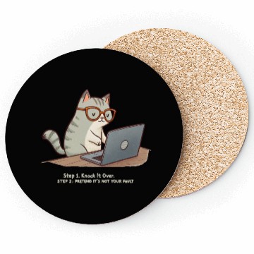 Discover Keyboard Warrior Cat Coasters
