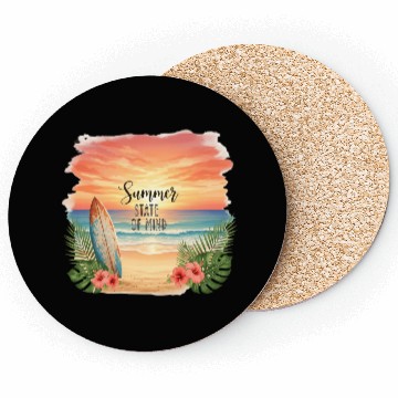 Discover Summer State of Mind Sunset Coasters