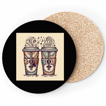 Discover "SUN & US" Matching Coasters - Where Coffee Meets
