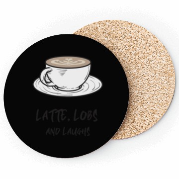 Discover Latte, Lobs and Laughs - Pickleball Coffee Coasters