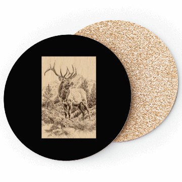 Discover elk in the mountains Coasters
