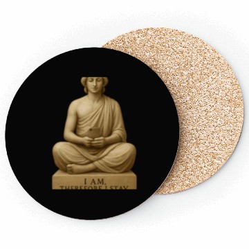 Discover Contemplative Buddha with Smartphone Coasters