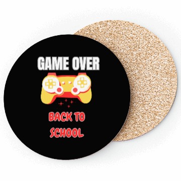 Discover Funny Game Over Back to School Coasters