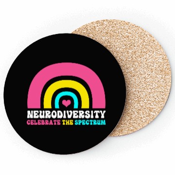 Discover Neurodiversity Autistic Rainbow Adhd Coasters