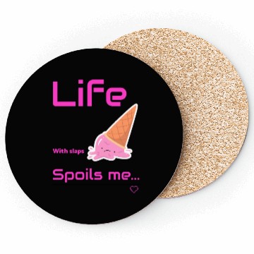 Discover Whimsical Ice Cream Life Sentiment Coasters