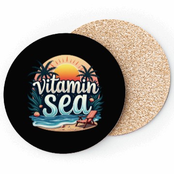 Discover Sunset Beach Relaxation Design Coasters