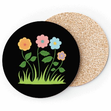 Discover Whimsical Pastel Flower Pattern Coasters