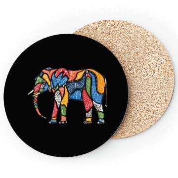 Discover Tribal March Elephant Coasters