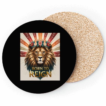 Discover Born to Reign Lion Coasters Bold Royal Jungle King