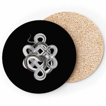 Discover Silver Snake Knot – Mystical & Elegant Coasters