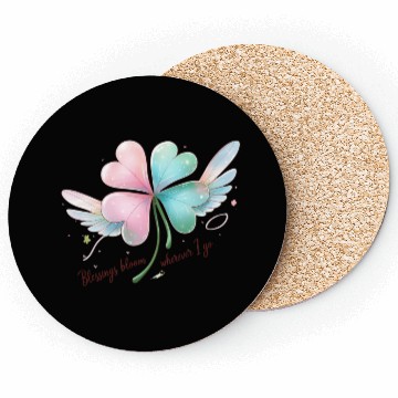 Discover Magical Heart-Shaped Butterfly Design Coasters