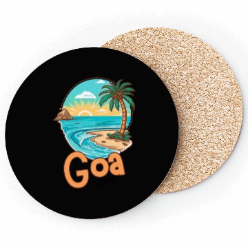 Discover D83C DF0A Tropical Escape Goa Beach Coasters  D83C DF0A