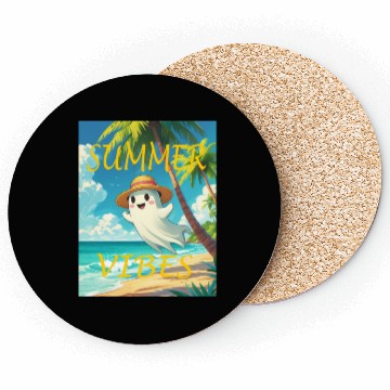 Discover A cute spooky in a tropical island Coasters