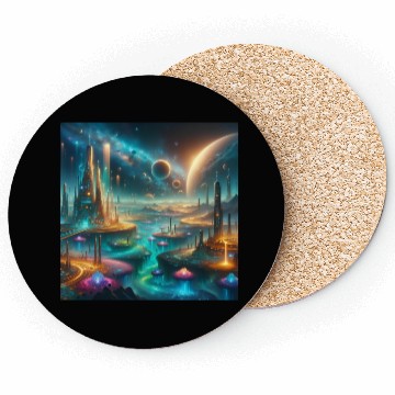 Discover Futuristic Alien Landscape Design Fantasy Sci-Fi Coasters