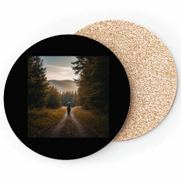 Discover Serene Autumn Path Coasters
