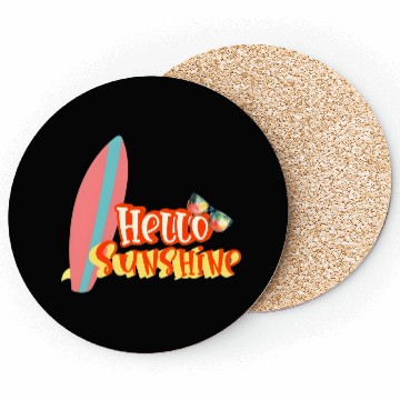 Discover Hello Sunshine Summer Vibes  Coasters