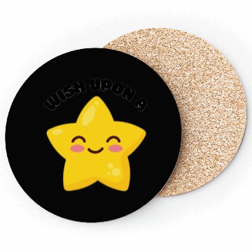 Discover Cute Smiling Star Design for Kids Coasters