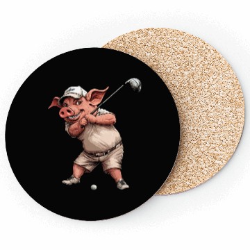 Discover Golf pig Coasters