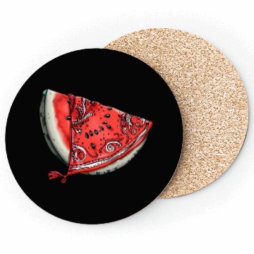 Discover Streetwear Watermelon Slice - Fresh Summer Fruit Coasters