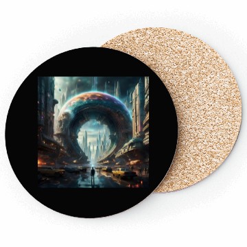 Discover Future Portal In Alien City with Circular Gateway Coasters