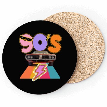 Discover Retro 90s Muscle Vibes Coasters