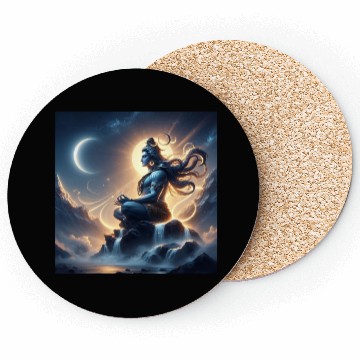 Discover Celestial Meditation Oracle Design Coasters